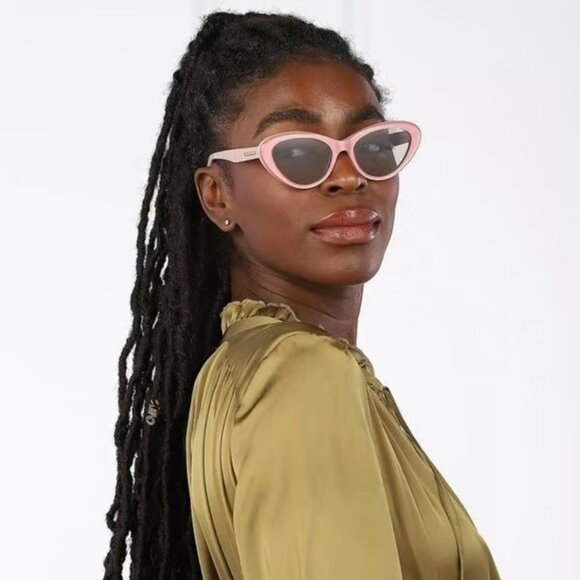 NEW GG1170S 004  GUCCI SUNGLASSES WOMEN PINK CAT EYE EYEWEAR - Picture 1 of 5
